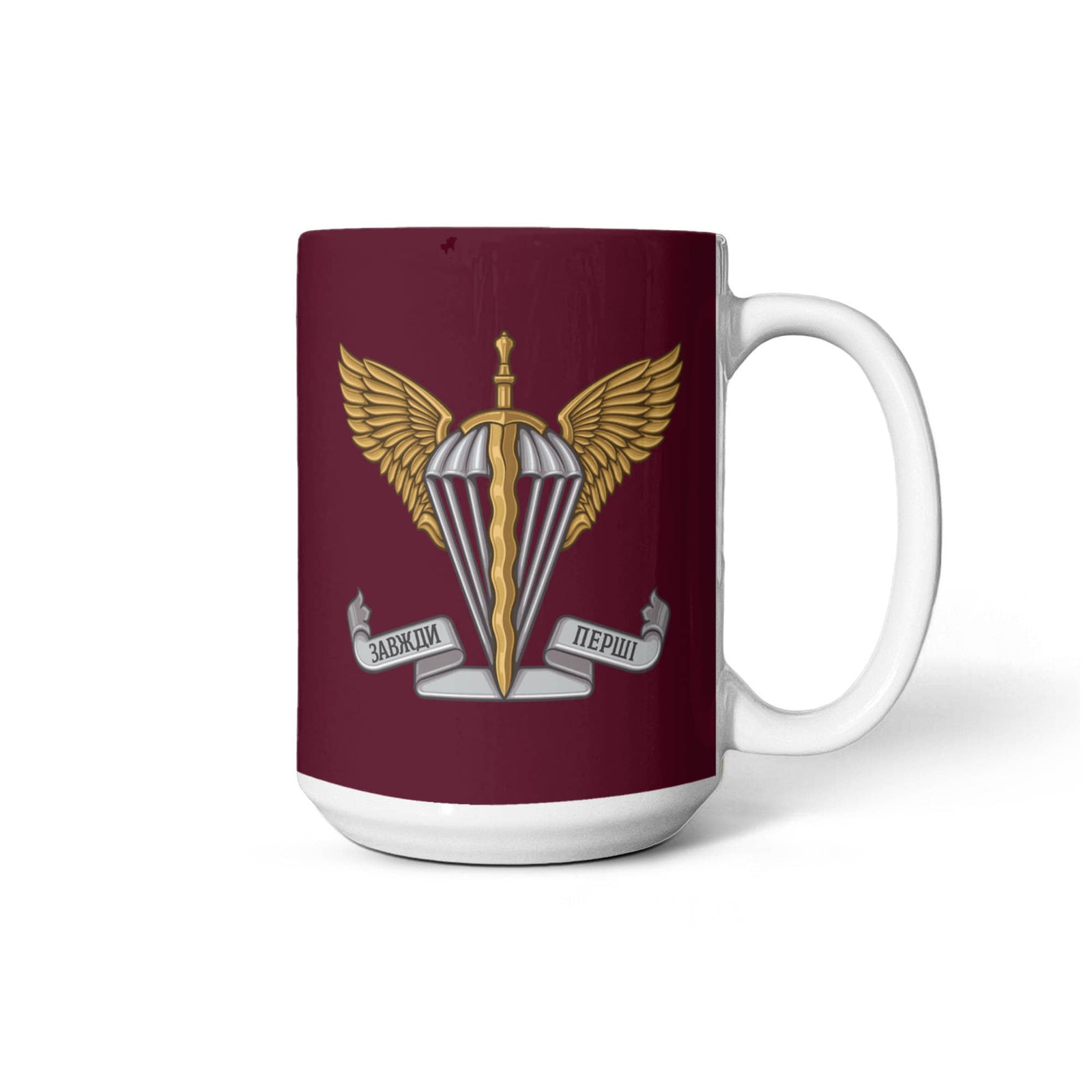 Ukrainian Air Assault Forces v2 - 15oz White Ceramic Mug