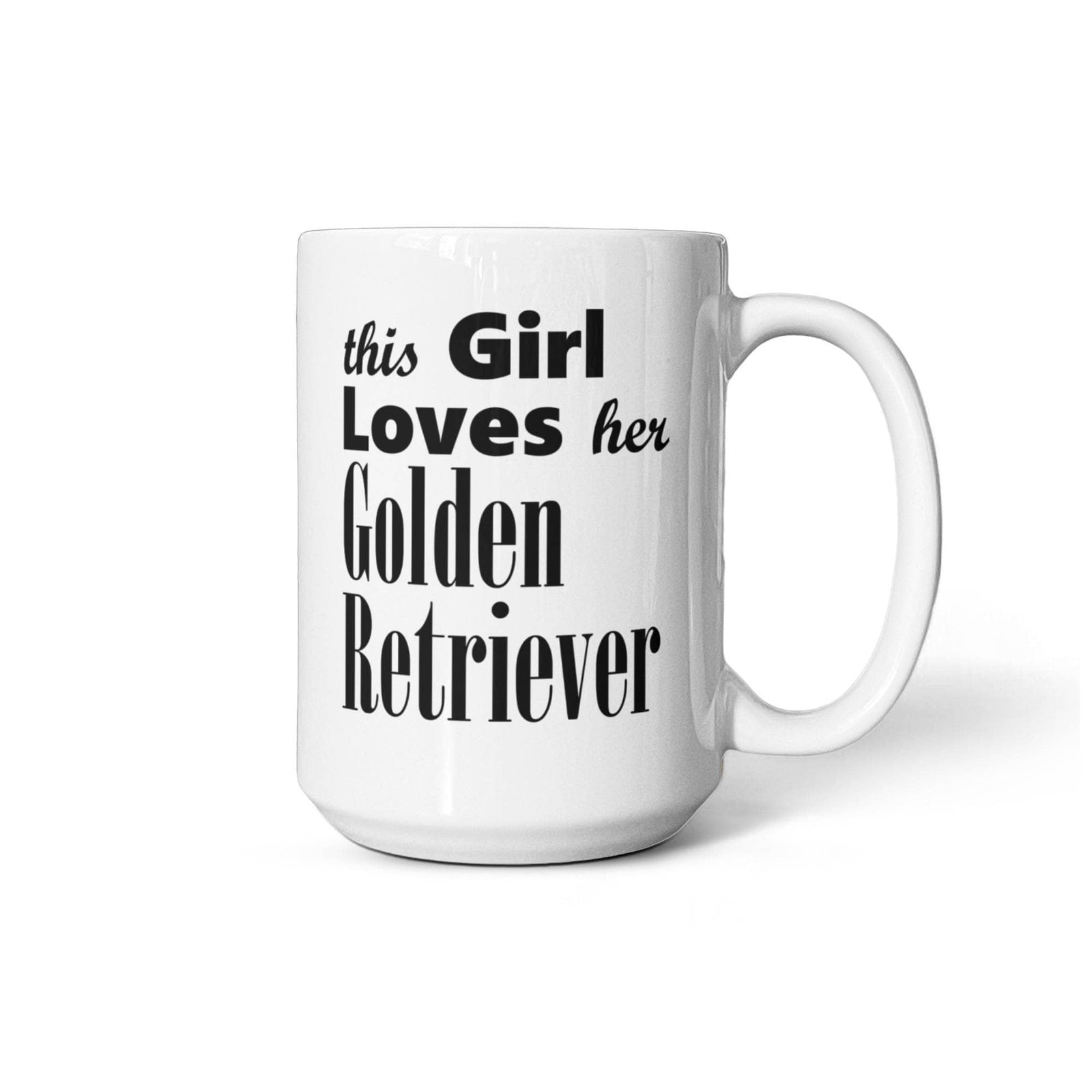 Golden Retriever - 15oz White Ceramic Mug