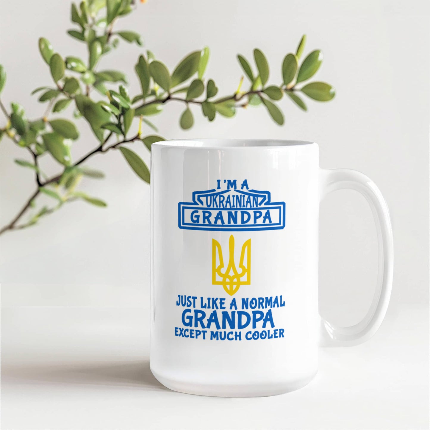 Ukrainian Grandpa - 15oz White Ceramic Mug