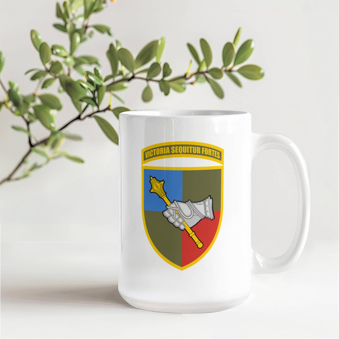 Ground Forces Command (Ukraine) - 15oz White Ceramic Mug