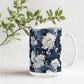 Nocturnal Bloom Pattern 007 - 15oz White Ceramic Mug