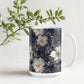 Nocturnal Bloom Pattern 010 - 15oz White Ceramic Mug