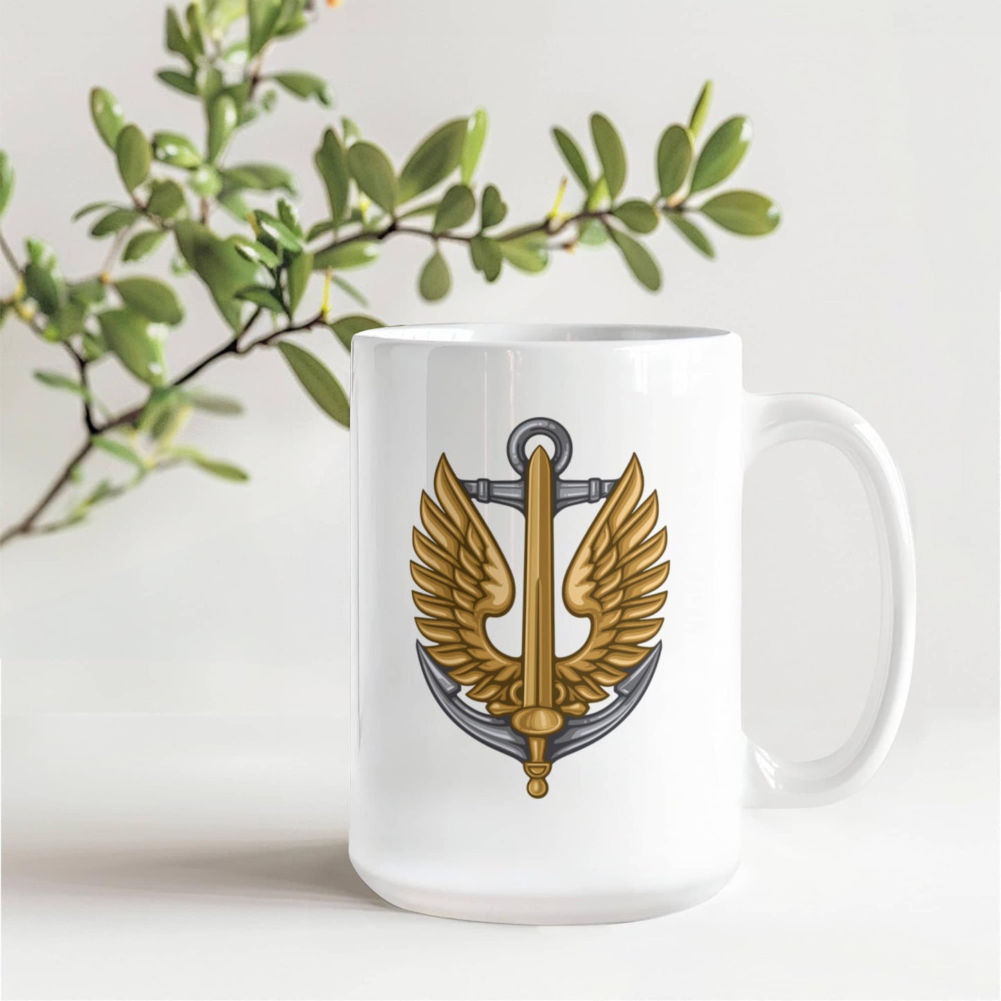 Ukrainian Marine Corps - 15oz White Ceramic Mug
