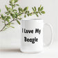 Love My Beagle - 15oz White Ceramic Mug