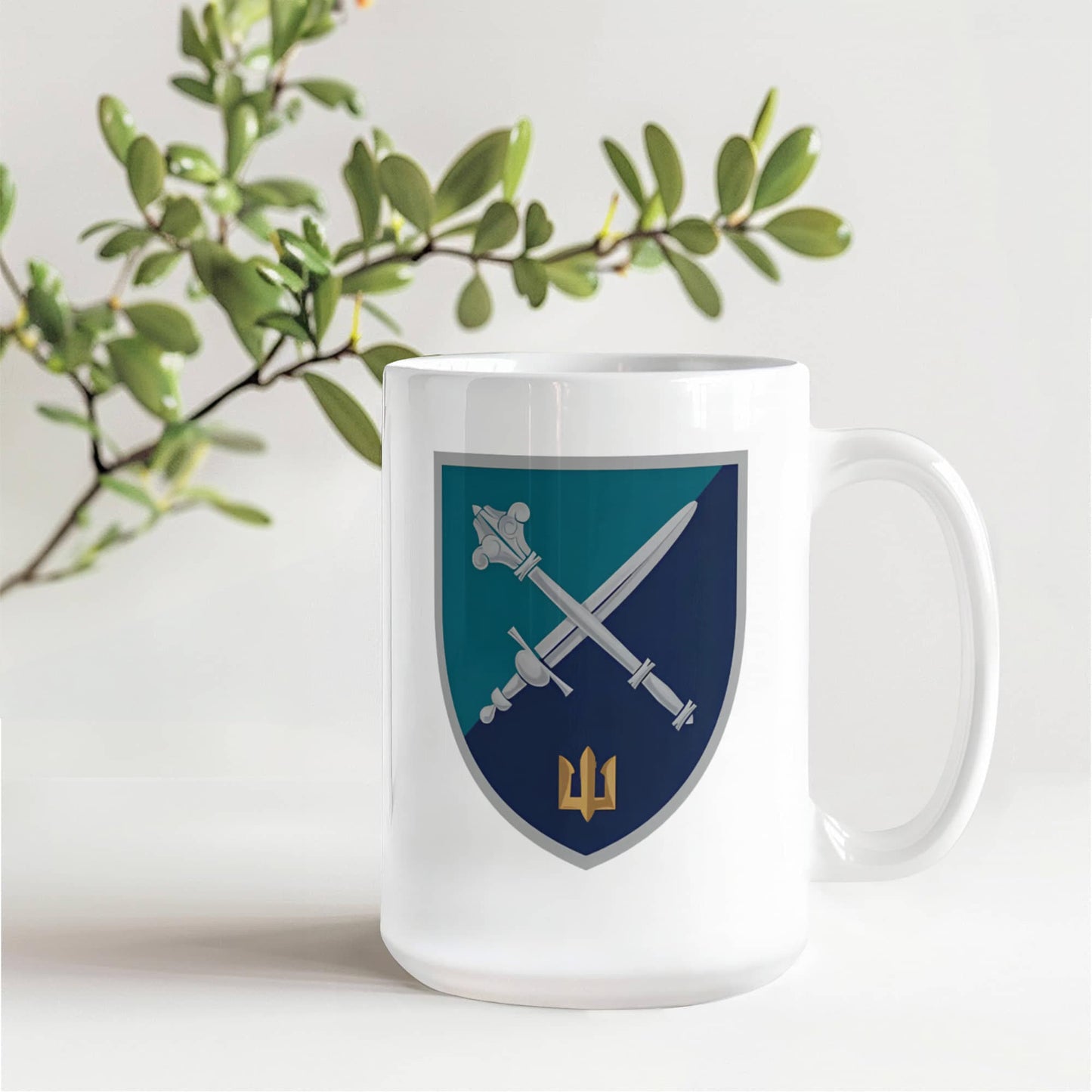 Marine Corps Command (Ukraine) - 15oz White Ceramic Mug