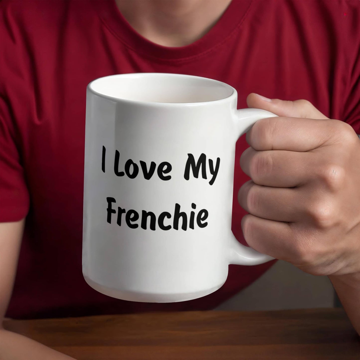 Love My Frenchie - 15oz White Ceramic Mug