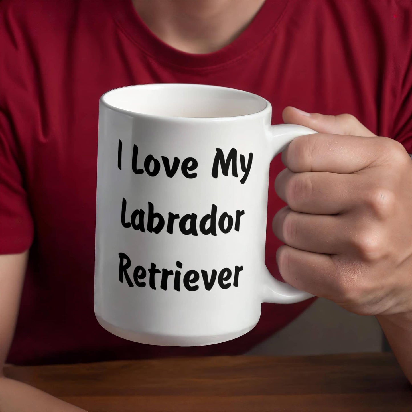 Love My Labrador Retriever - 15oz White Ceramic Mug