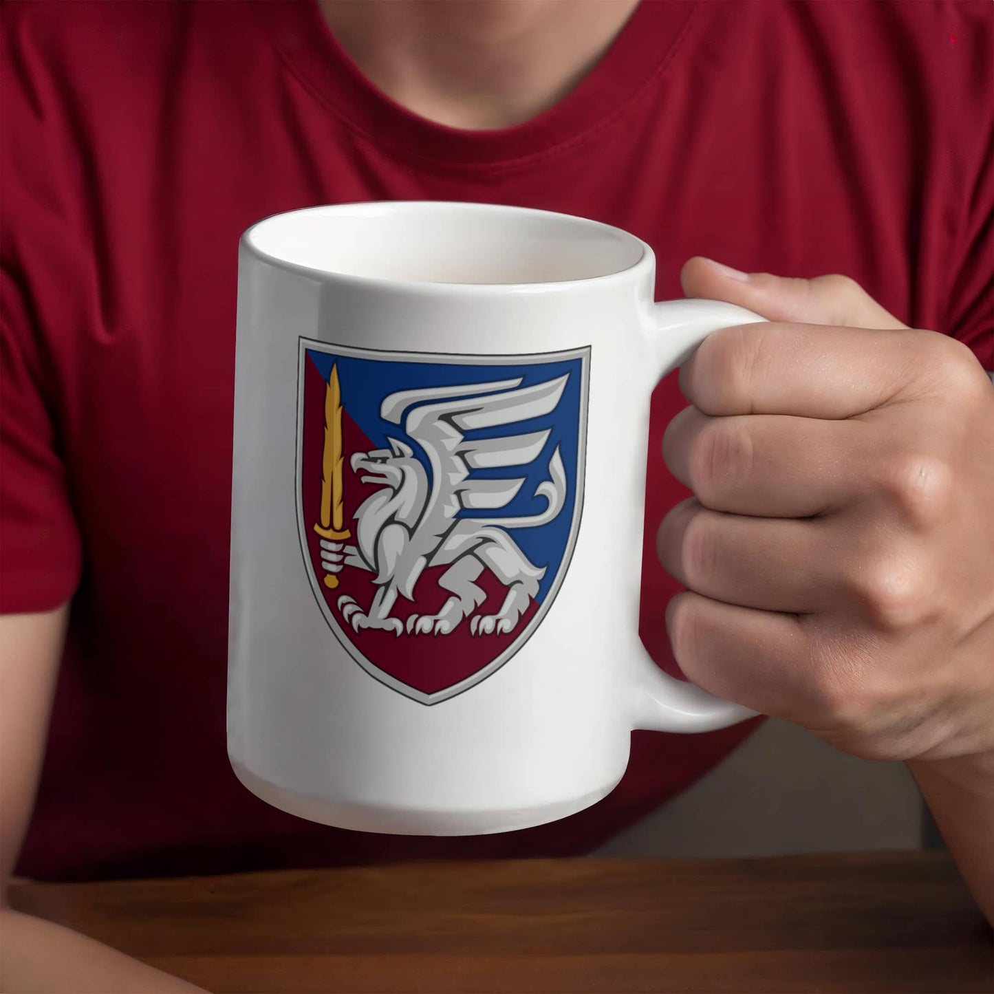 81st Airmobile Brigade (Ukraine) - 15oz White Ceramic Mug