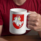 Pahonia (Belarus) - 15oz White Ceramic Mug