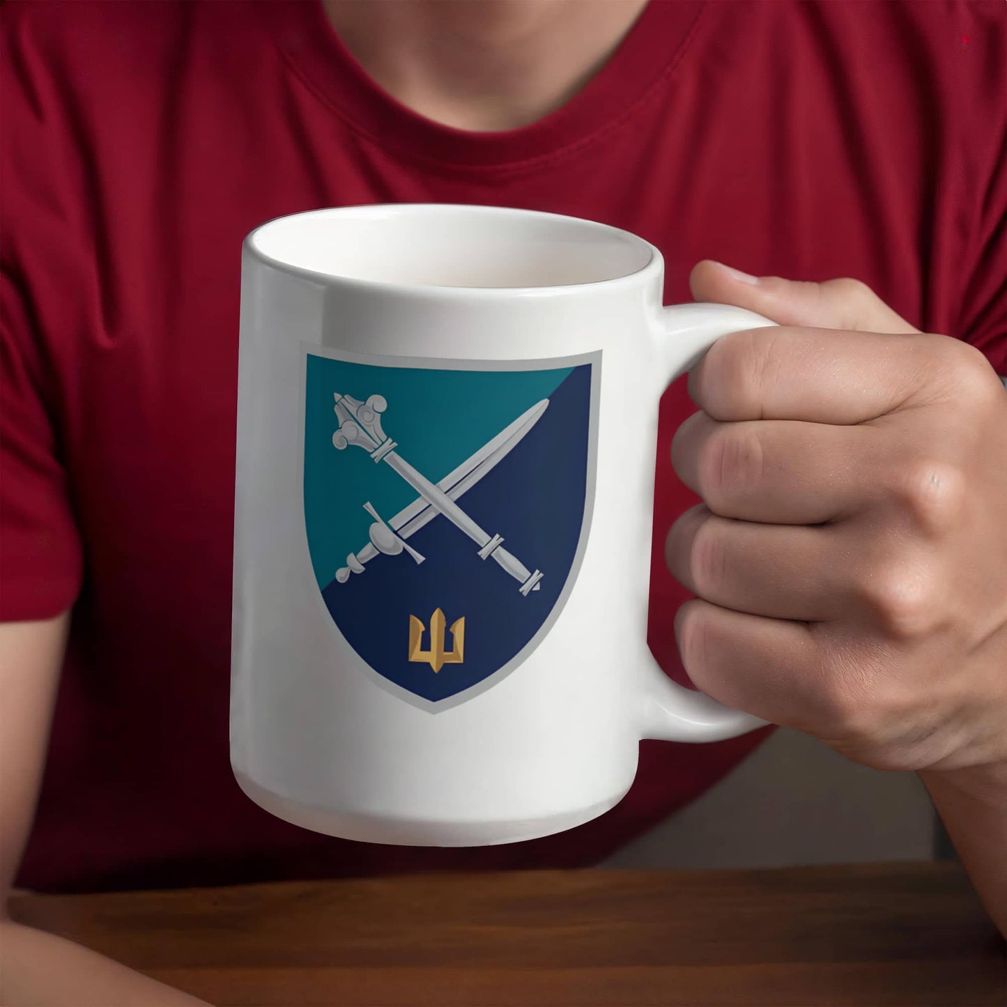 Marine Corps Command (Ukraine) - 15oz White Ceramic Mug