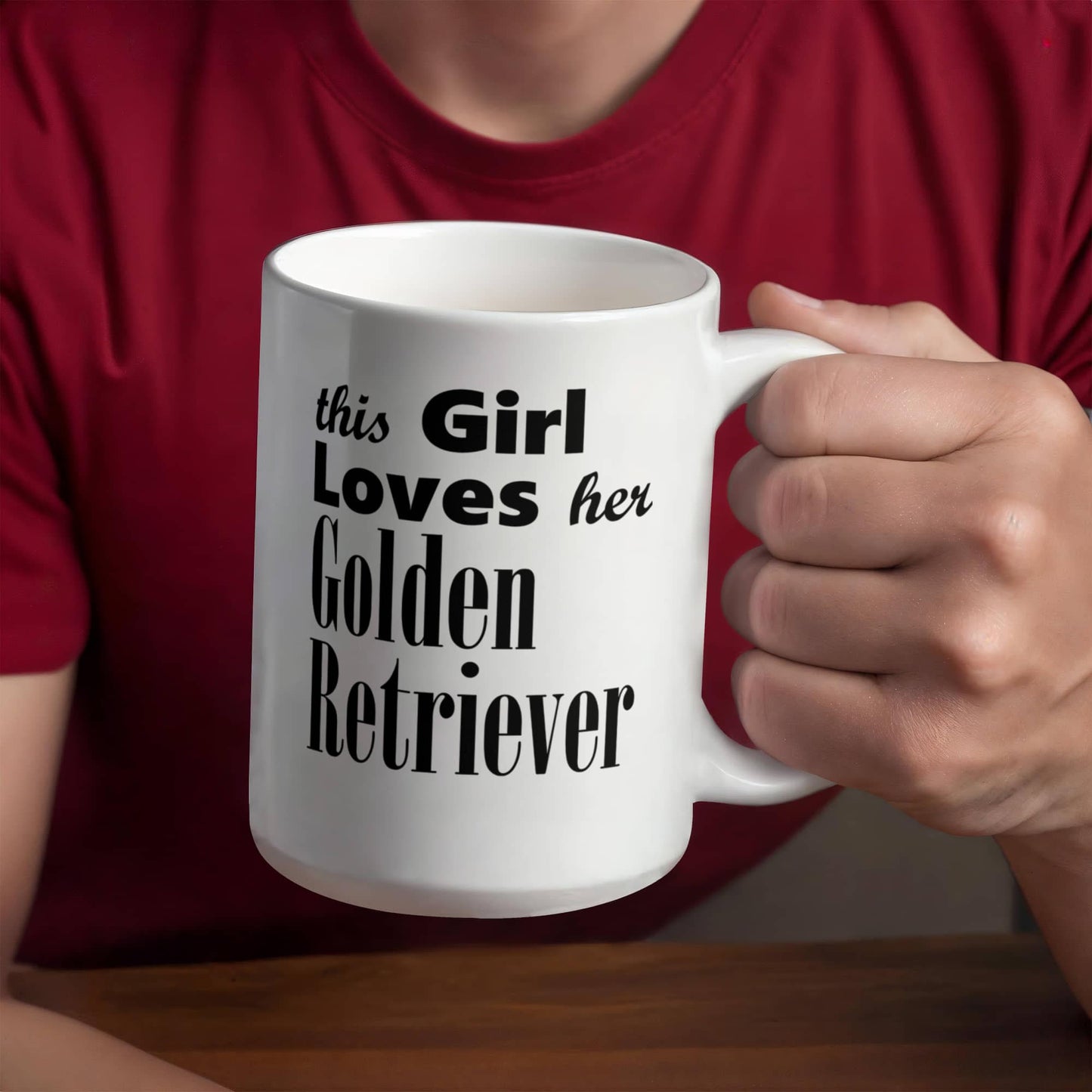 Golden Retriever - 15oz White Ceramic Mug