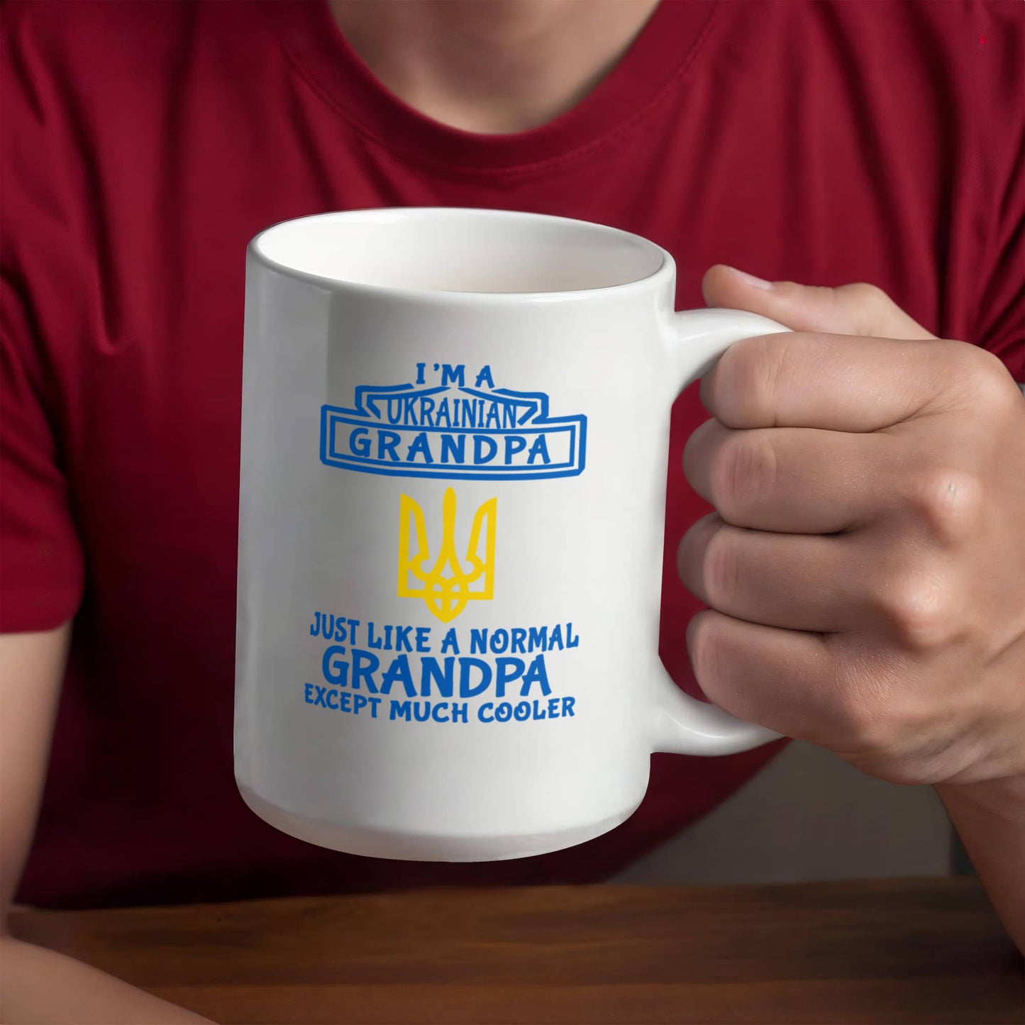 Ukrainian Grandpa - 15oz White Ceramic Mug