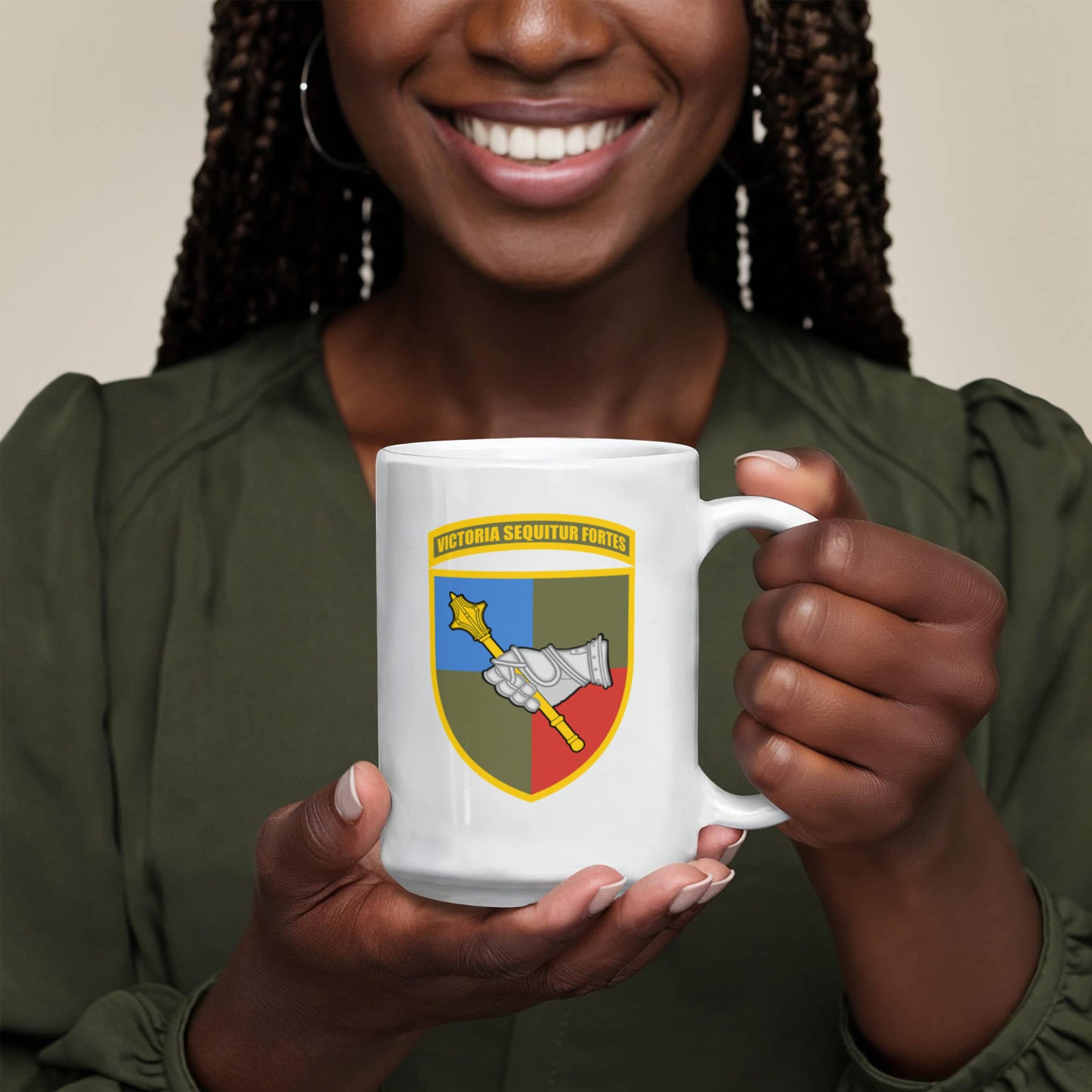 Ground Forces Command (Ukraine) - 15oz White Ceramic Mug