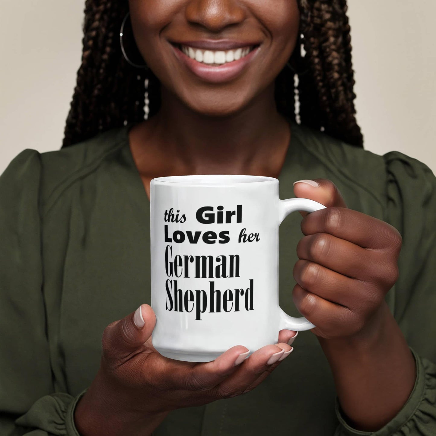 German Shepherd - 15oz White Ceramic Mug