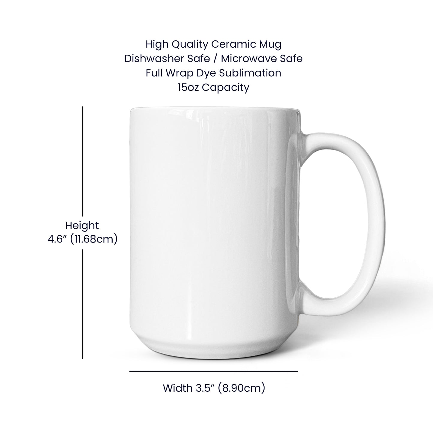 Nocturnal Bloom Pattern 002 - 15oz White Ceramic Mug