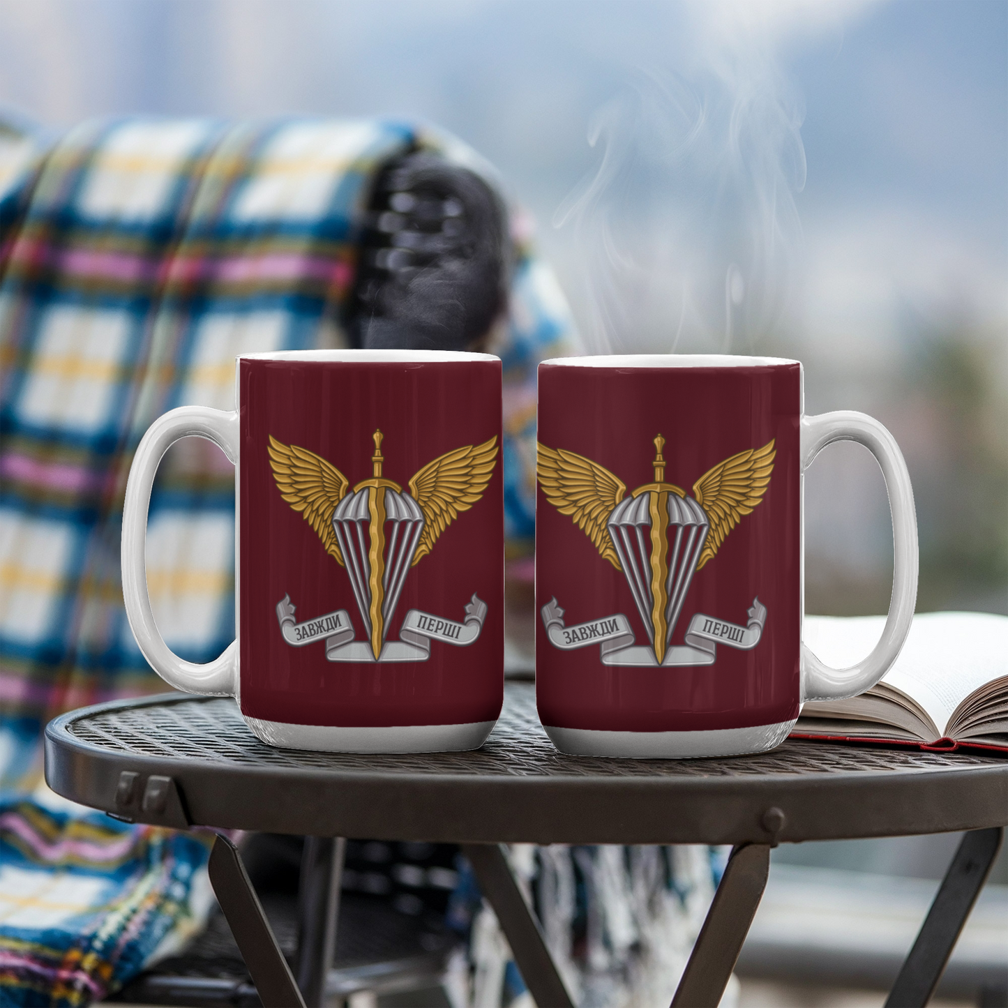 Ukrainian Air Assault Forces v2 - 15oz White Ceramic Mug