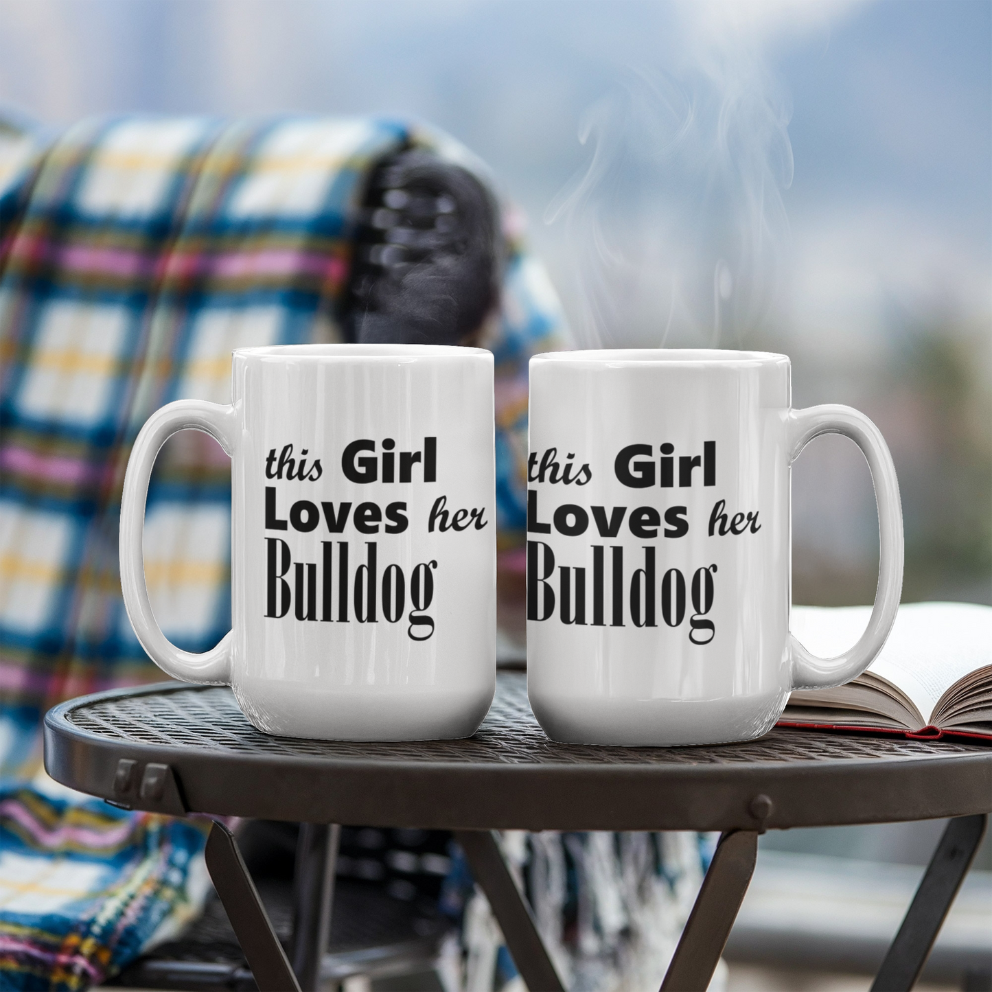 Bulldog - 15oz White Ceramic Mug