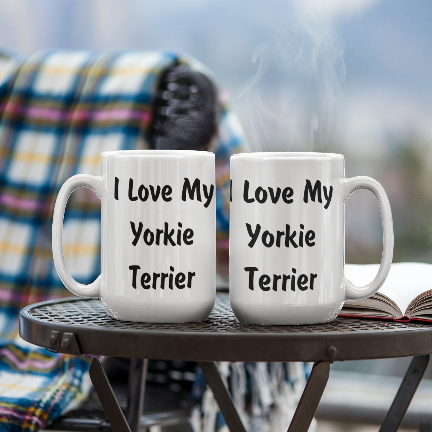 Love My Yorkie Terrier - 15oz White Ceramic Mug