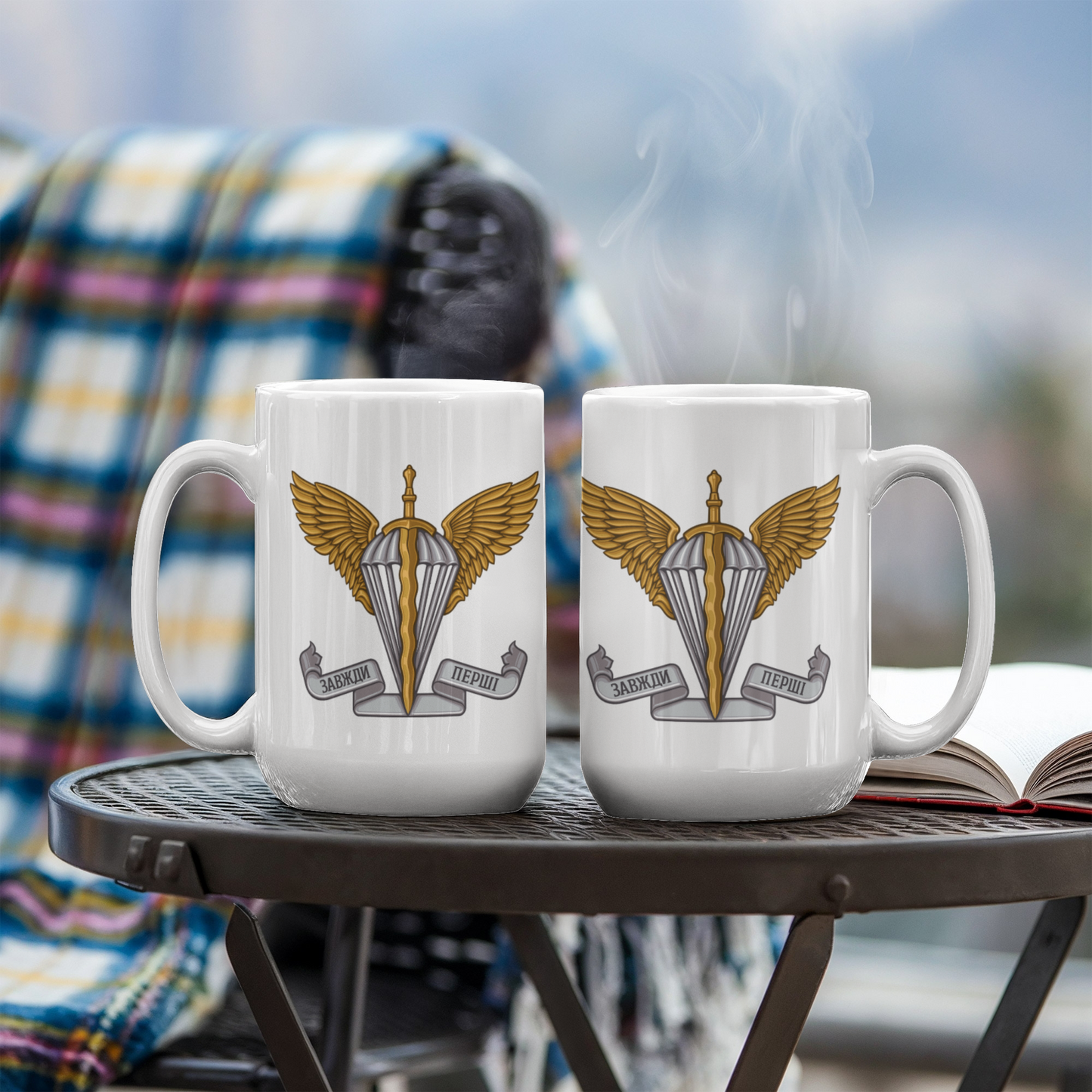 Ukrainian Air Assault Forces - 15oz White Ceramic Mug