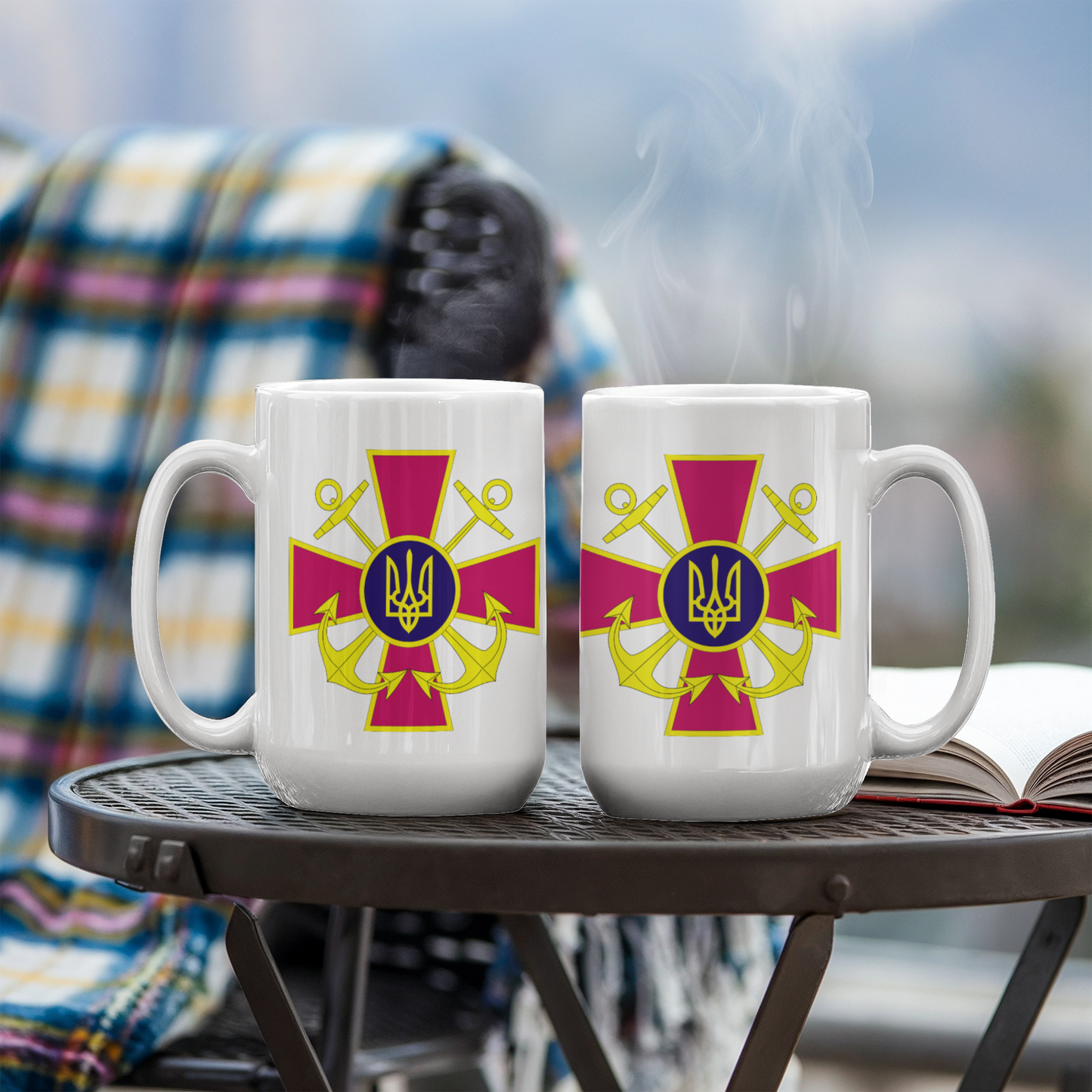 Ukrainian Naval Forces - 15oz White Ceramic Mug