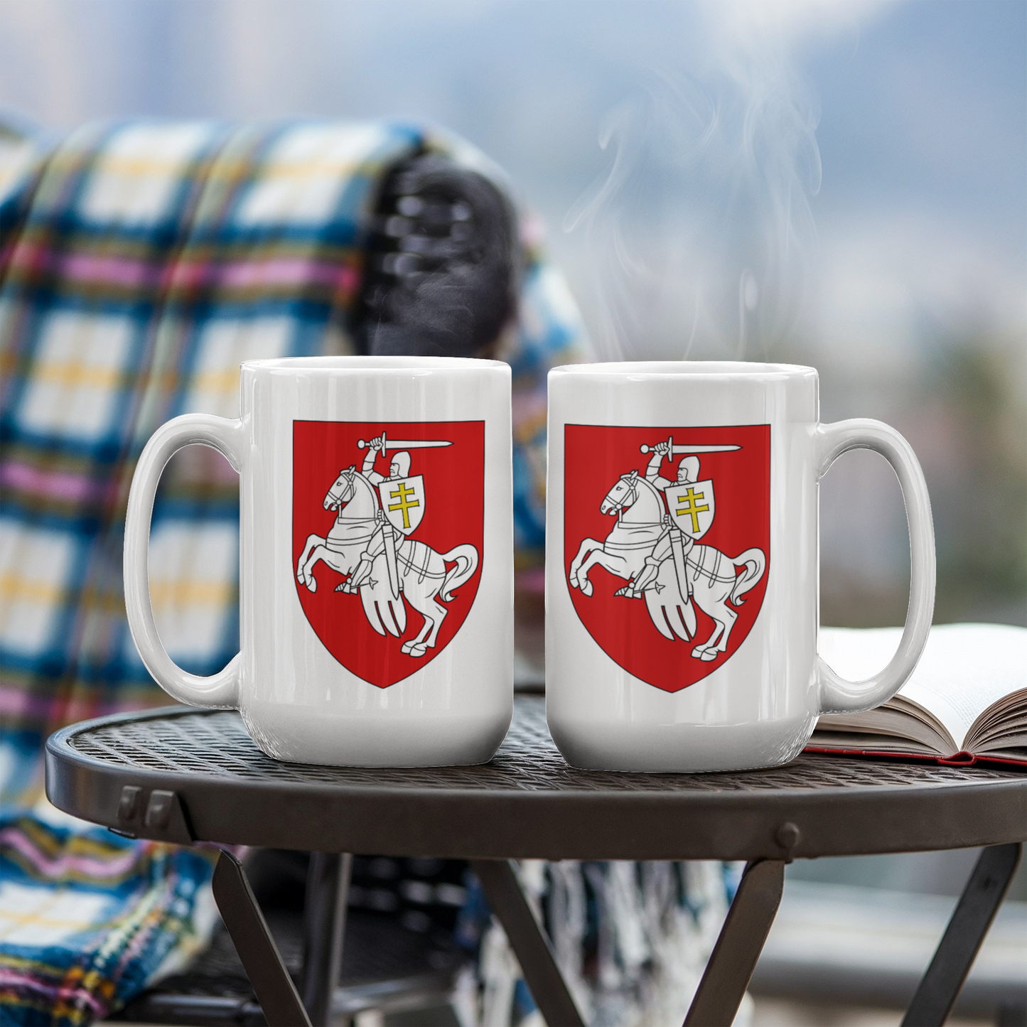 Pahonia (Belarus) - 15oz White Ceramic Mug