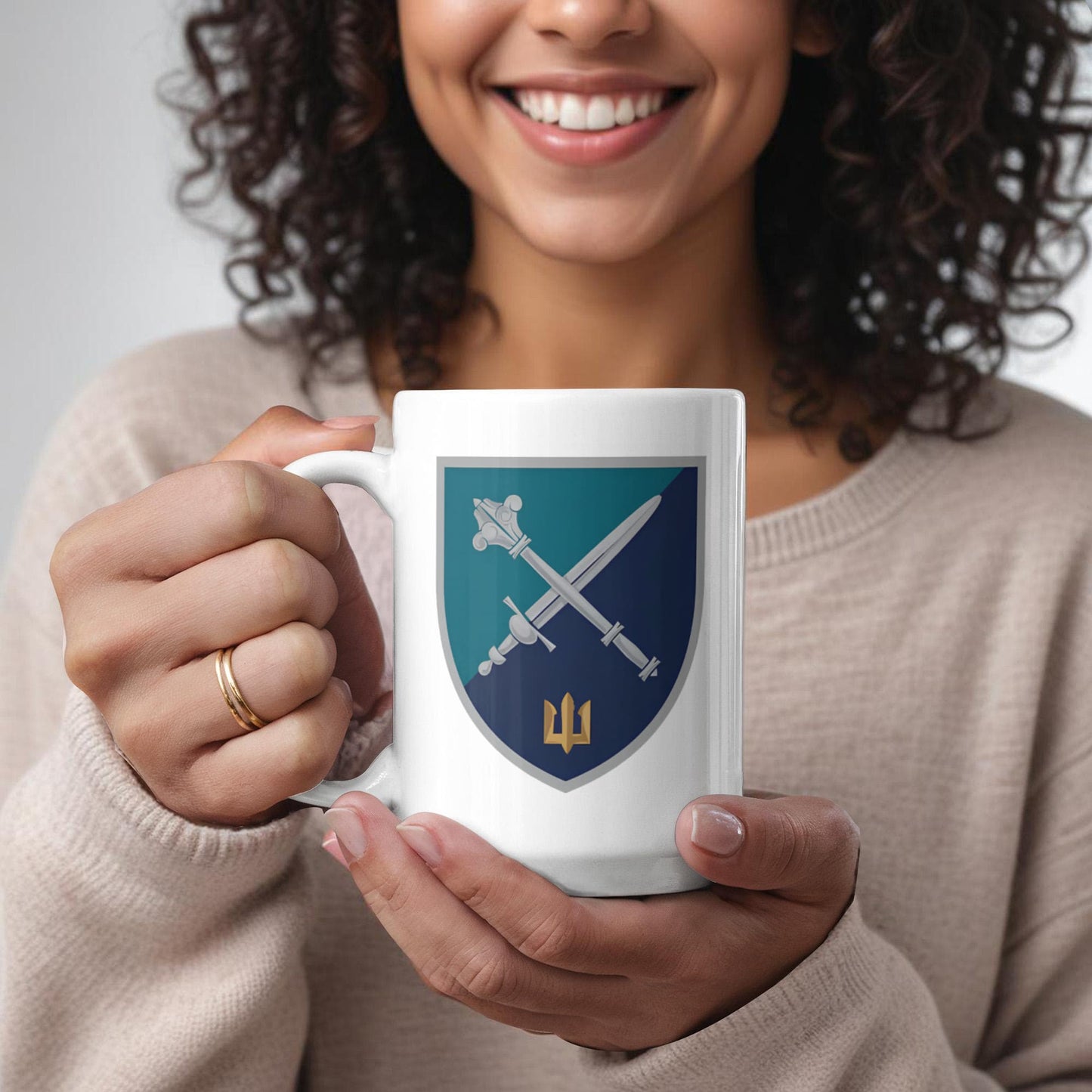Marine Corps Command (Ukraine) - 15oz White Ceramic Mug