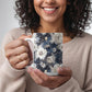 Nocturnal Bloom Pattern 002 - 15oz White Ceramic Mug