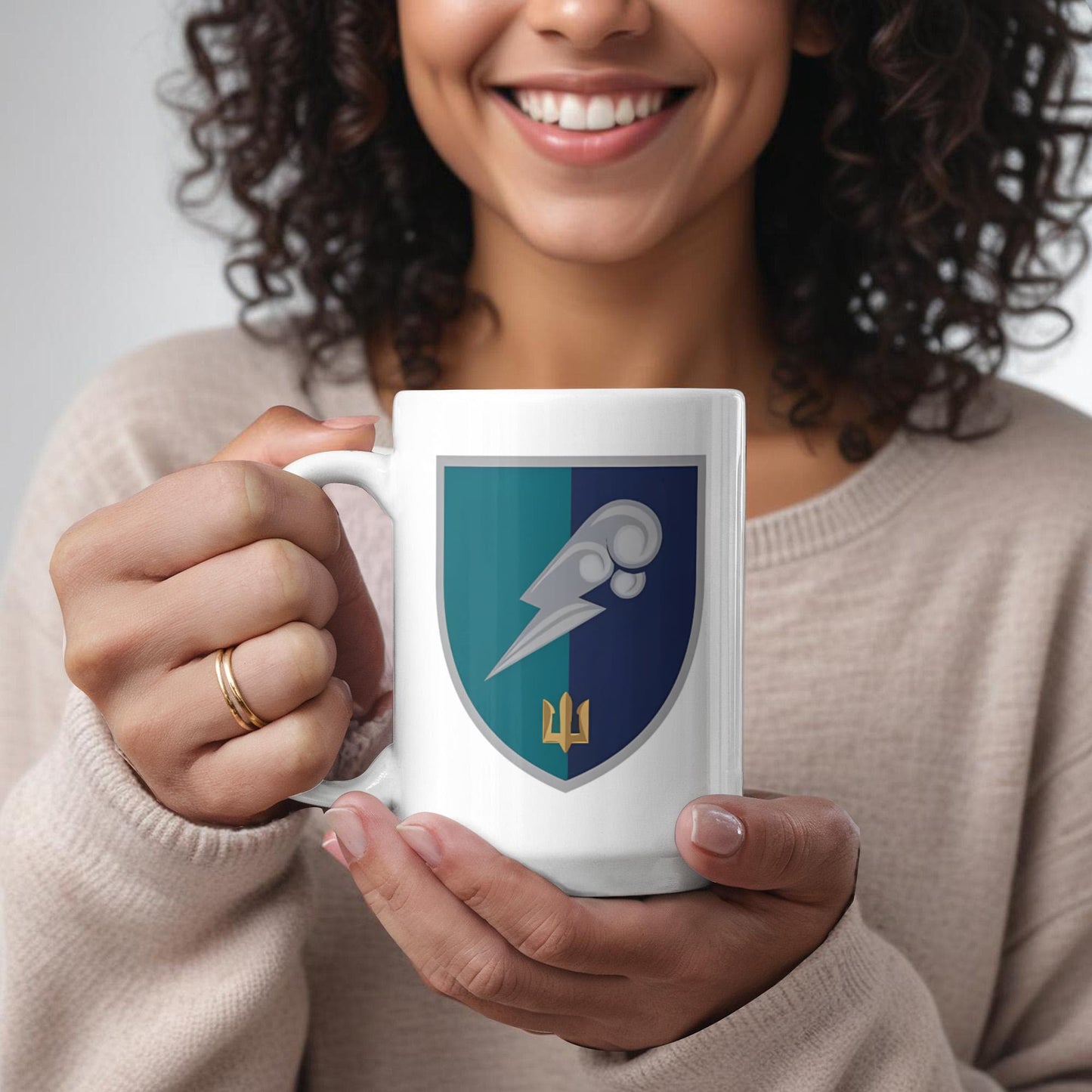 7th Anti-Aircraft Division (Ukraine) - 15oz White Ceramic Mug