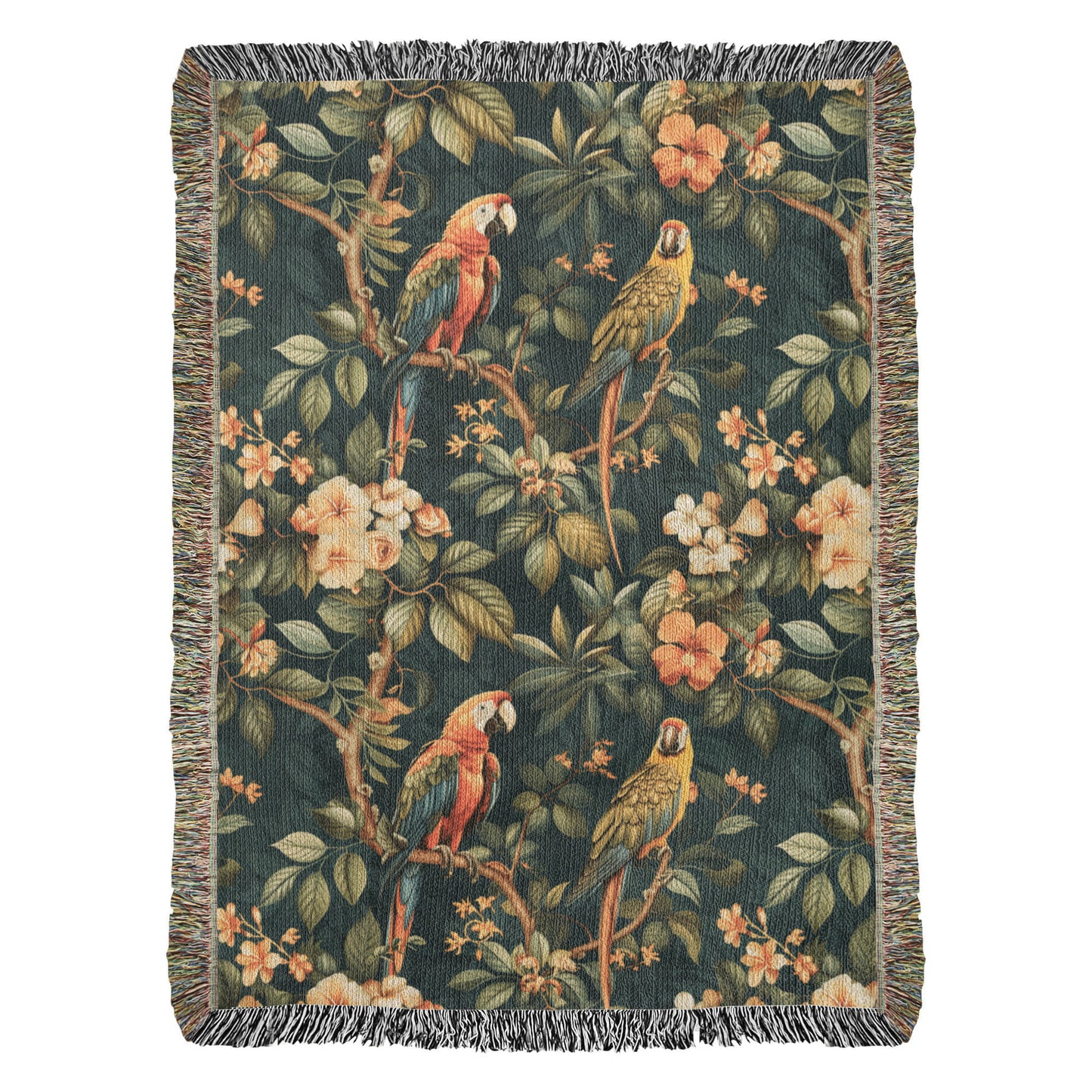 Chinoiserie Pattern 036 - 60" x 80" Heirloom Woven Blanket