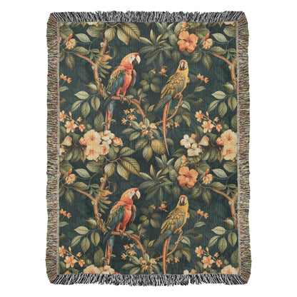 Chinoiserie Pattern 036 - 60" x 80" Heirloom Woven Blanket