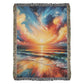 Colorful Sunset 10 - 60" x 80" Heirloom Woven Blanket
