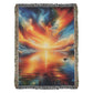 Colorful Sunset 11 - 60" x 80" Heirloom Woven Blanket