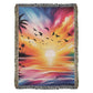 Colorful Sunset 08 - 60" x 80" Heirloom Woven Blanket
