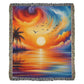 Colorful Sunset 09 - 60" x 80" Heirloom Woven Blanket