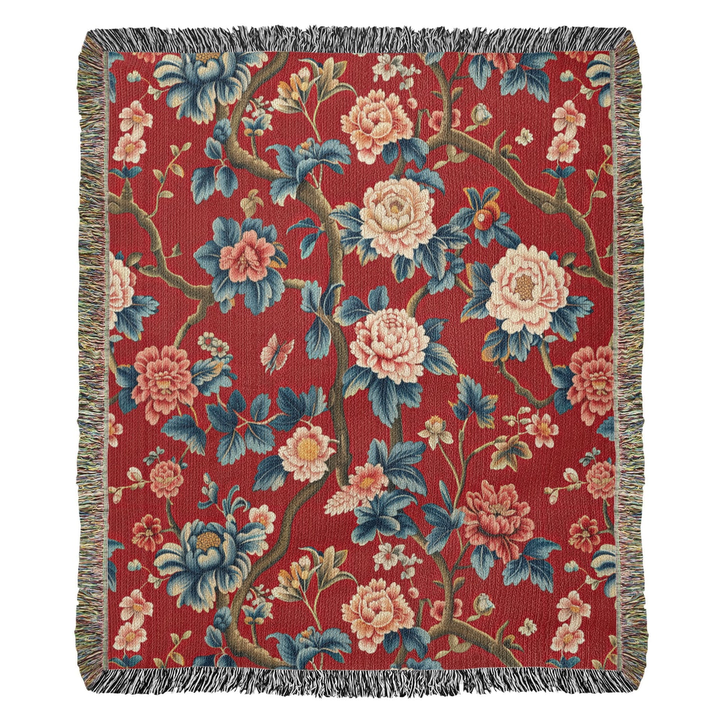 Chinoiserie Pattern 002 - 50" x 60" Heirloom Woven Blanket