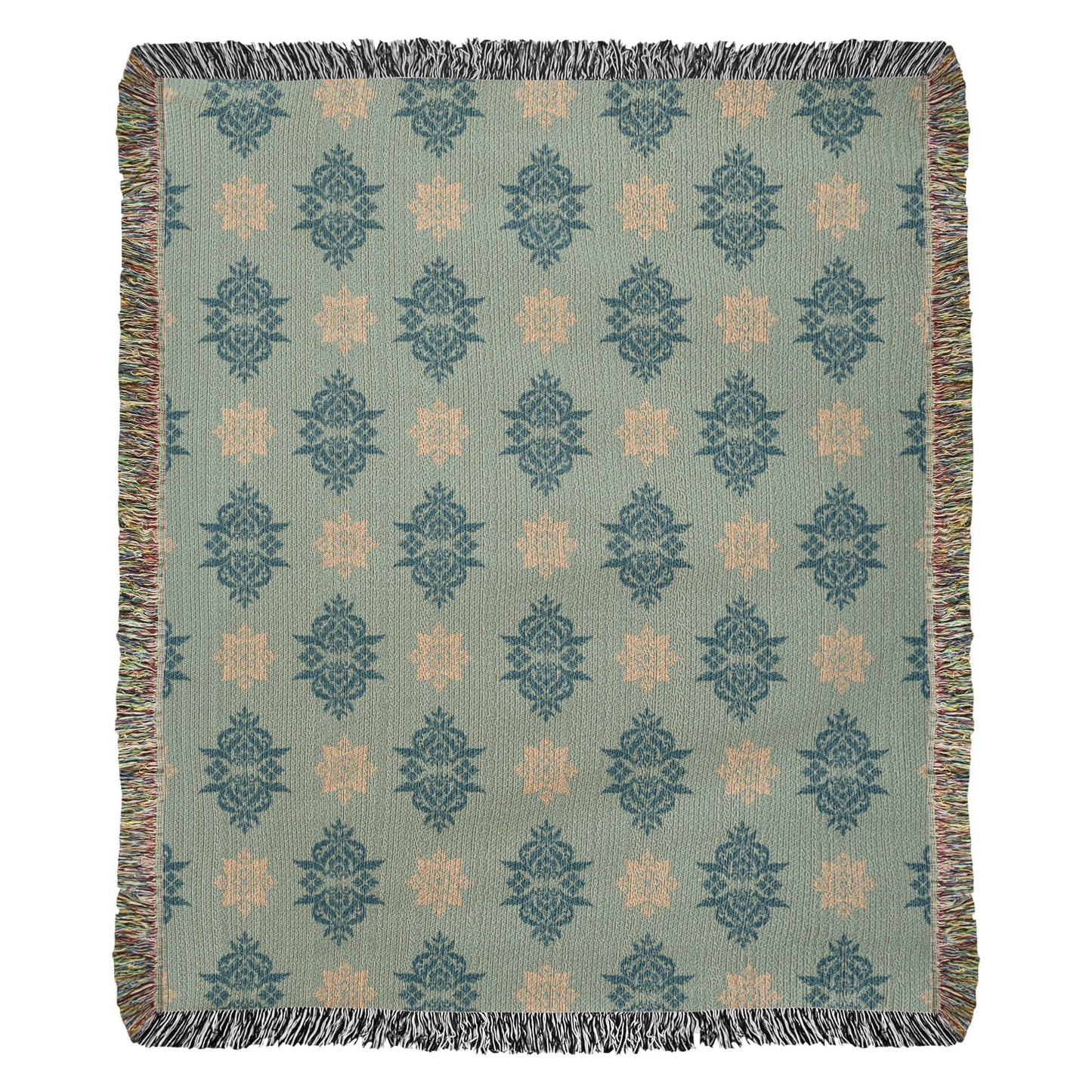 Damask Pattern 023 - 50" x 60" Heirloom Woven Blanket