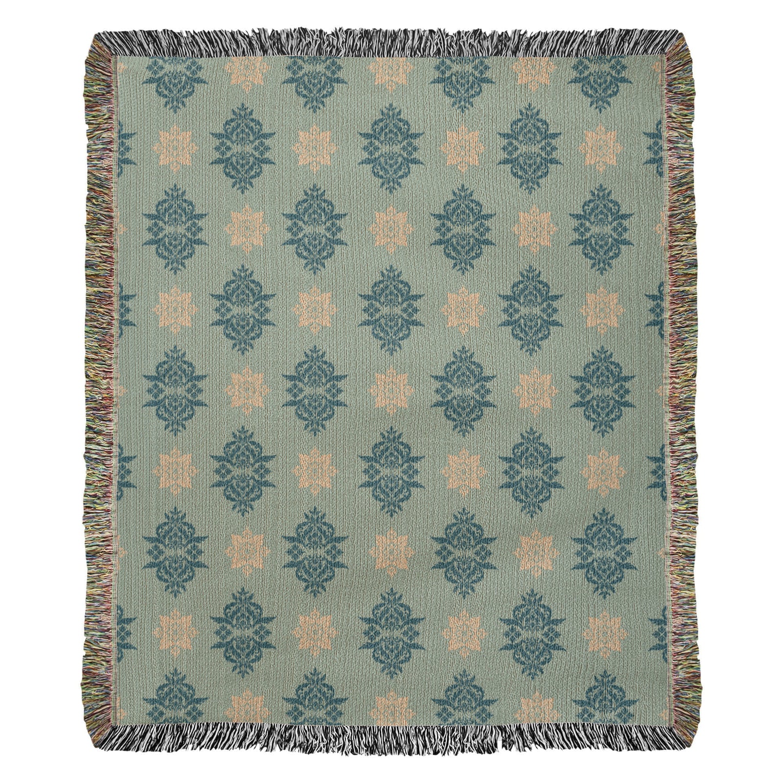 Damask Pattern 023 - 50" x 60" Heirloom Woven Blanket