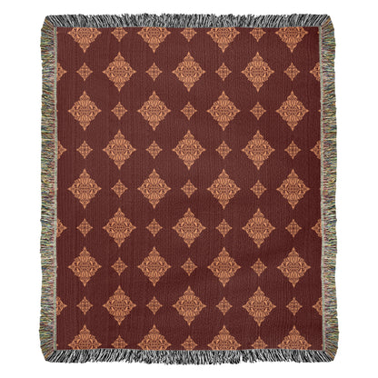 Damask Pattern 006 - 50" x 60" Heirloom Woven Blanket