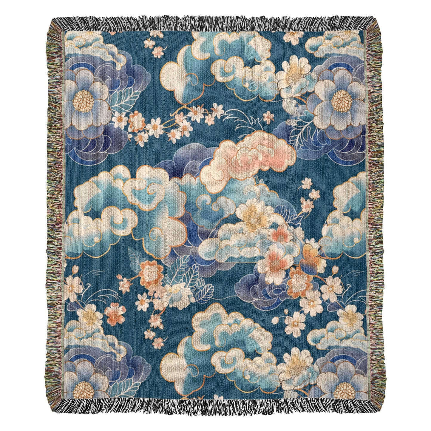 Chinoiserie Pattern 011 - 50" x 60" Heirloom Woven Blanket