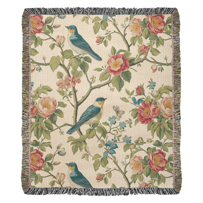 Chinoiserie Pattern 027 - 50" x 60" Heirloom Woven Blanket