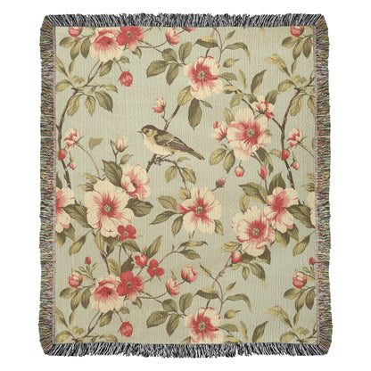 Chinoiserie Pattern 025 - 50" x 60" Heirloom Woven Blanket