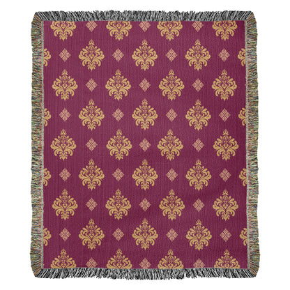 Damask Pattern 005 - 50" x 60" Heirloom Woven Blanket