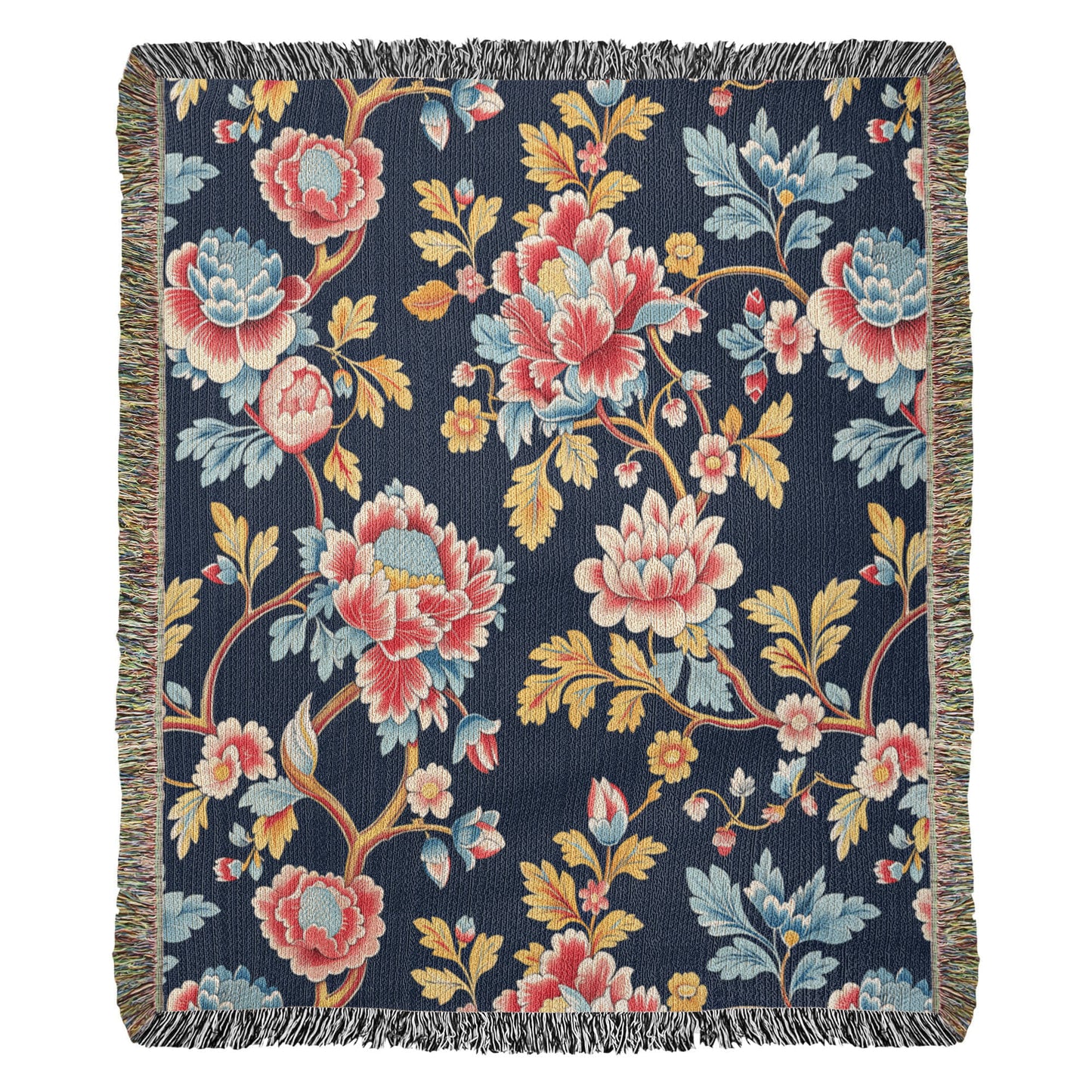 Chinoiserie Pattern 015 - 50" x 60" Heirloom Woven Blanket