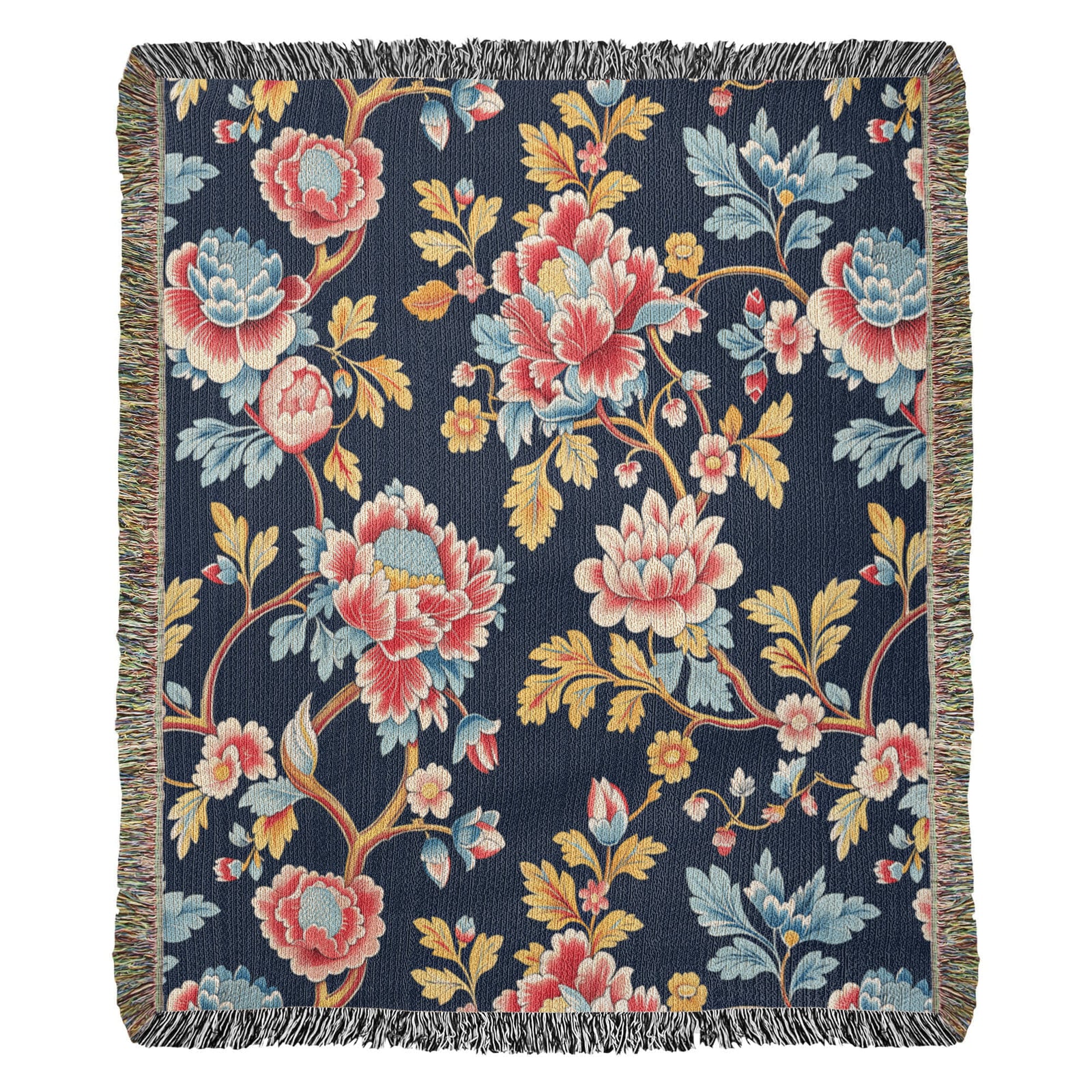 Chinoiserie Pattern 015 - 50" x 60" Heirloom Woven Blanket