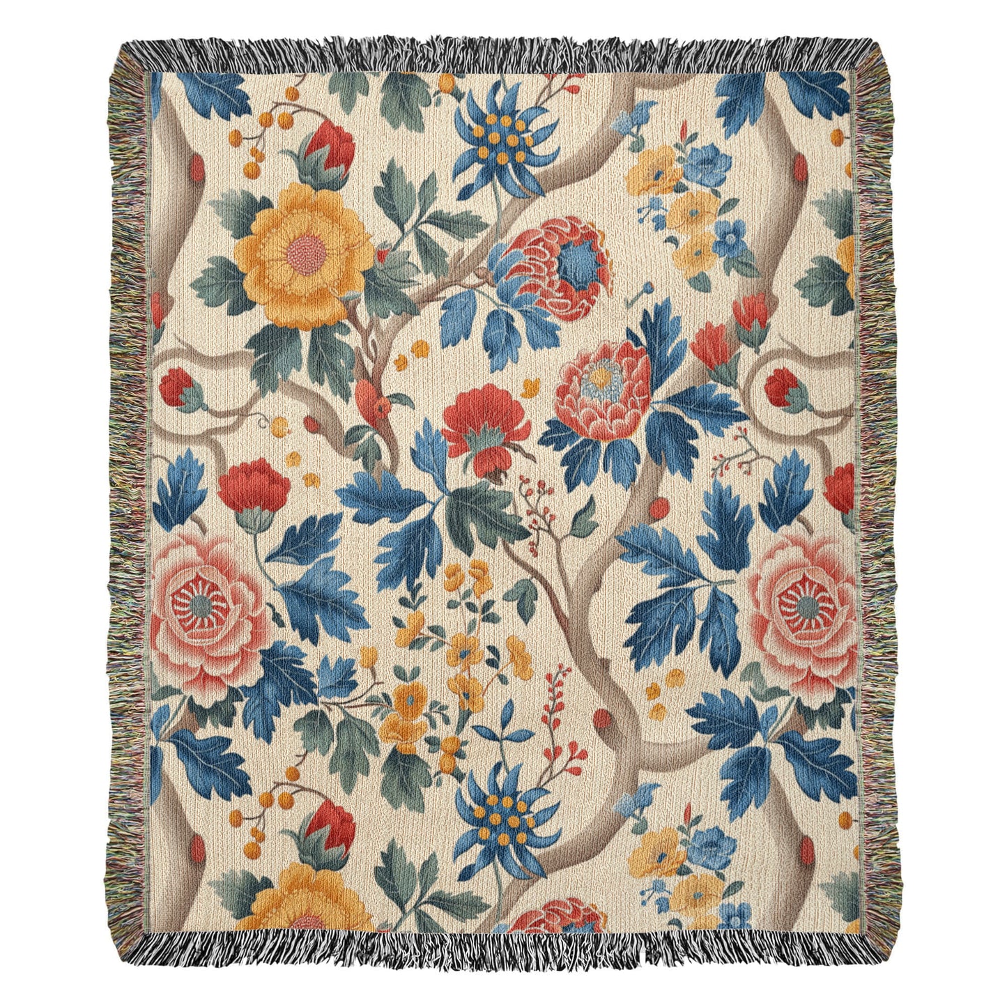 Chinoiserie Pattern 013 - 50" x 60" Heirloom Woven Blanket