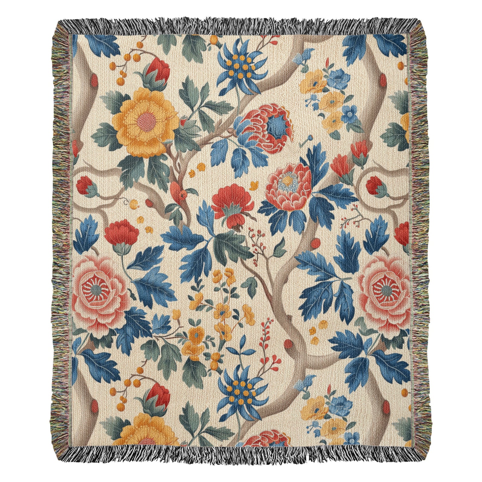 Chinoiserie Pattern 013 - 50" x 60" Heirloom Woven Blanket