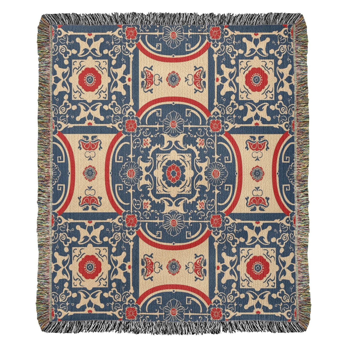 Chinoiserie Pattern 020 - 50" x 60" Heirloom Woven Blanket