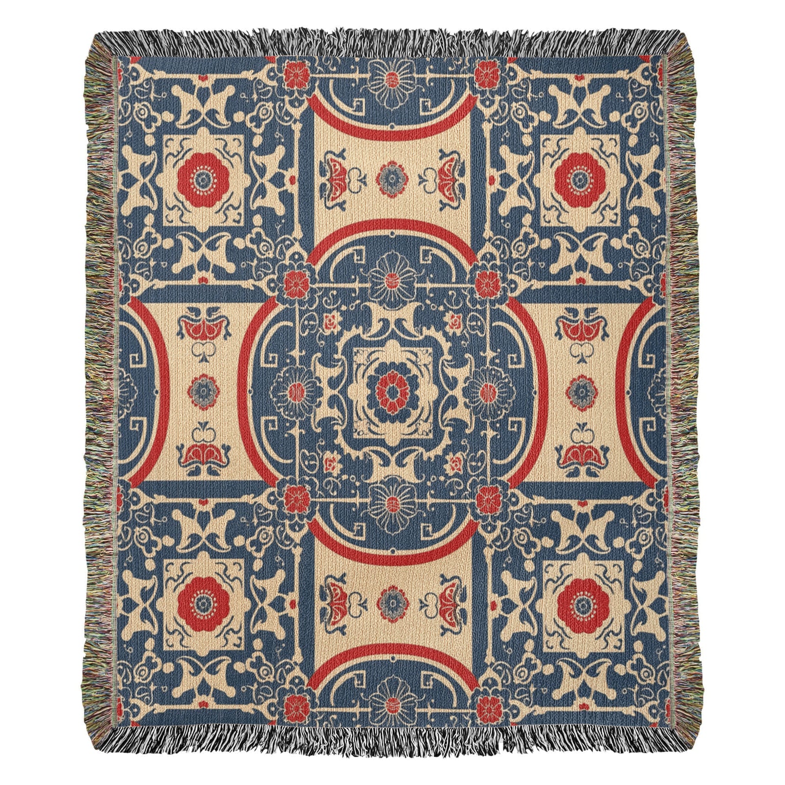 Chinoiserie Pattern 020 - 50" x 60" Heirloom Woven Blanket