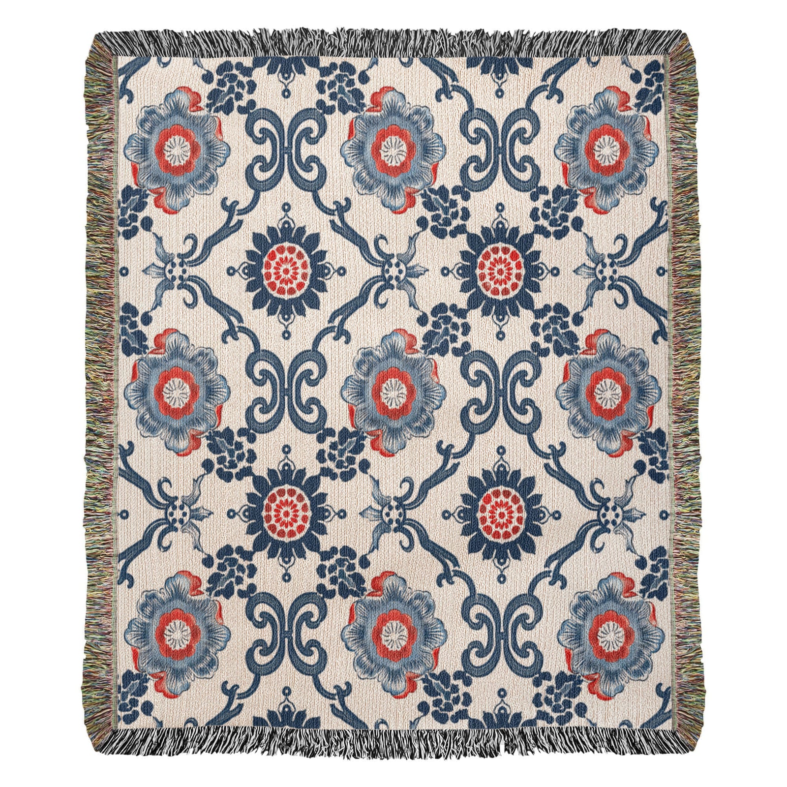 Chinoiserie Pattern 021 - 50" x 60" Heirloom Woven Blanket