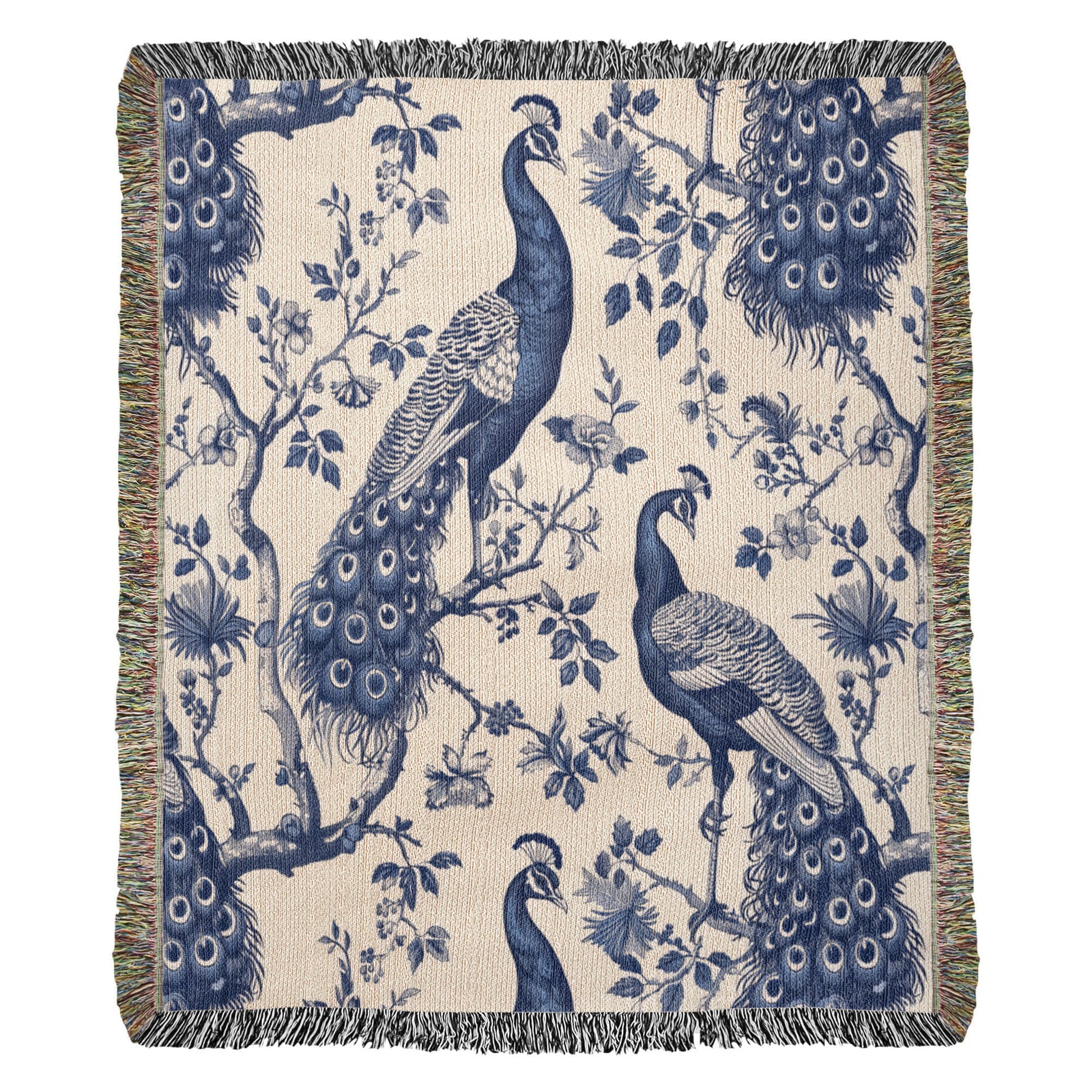 Chinese Ornament Pattern 005 - 50" x 60" Heirloom Woven Blanket